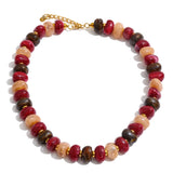 Colorful Resin Bead Chain Necklace – Waterproof 18K Gold Plated Necklace | Ezra Gems