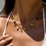 Seahorse Layered Ocean Necklace – Waterproof 18K Gold Plated Necklace | Ezra Gems