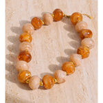 Chunky Resin Round Bead Necklace – Waterproof 18K Gold Plated Necklace | Ezra Gems