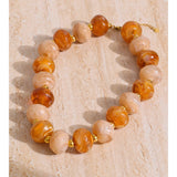 Chunky Resin Round Bead Necklace – Waterproof 18K Gold Plated Necklace | Ezra Gems
