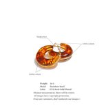 Acetate Chunky Hoop Earrings