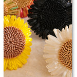 Sunflower Resin Cuff Bangle Bracelet – Waterproof 18K Gold Plated Bracelet | Ezra Gems