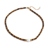 Natural Handmade Bead Chain Necklace