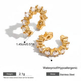 Cubic Zirconia Clip Earrings