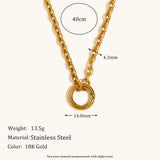 DIY O-Spring Buckle Chain Necklace