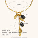 Sun Bee Fish Charm Necklace – Waterproof 18K Gold Plated Necklace | Ezra Gems