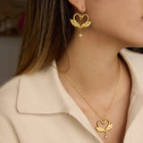 Swan Necklace and Earrings Set - Jewelry Sets