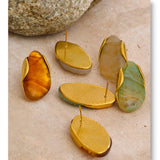 Resin Geometric Stud Earrings