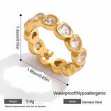 Zircon Sparkle Stackable Ring