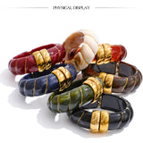 Resin Wide Statement Bangle