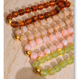 Acrylic Square Beads Chain Necklace