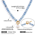 Candy Stone Beaded Zircon Pendant Necklace – Waterproof 18K Gold Plated Necklace | Ezra Gems