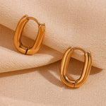 Mini O-Shape Huggie Hoop Earrings – Waterproof 18K Gold Plated Earrings | Ezra Gems
