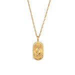 Constellation Square Pendant Necklace – Waterproof 18K Gold Plated Necklace | Ezra Gems