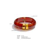 Acrylic Thick Bangle Bracelet