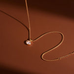 Dainty Zircon Drop Pendant Necklace – Waterproof 18K Gold Plated Necklace | Ezra Gems