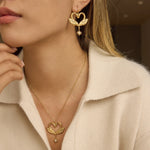 Swan Necklace and Earrings Set - Jewelry Sets