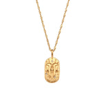 Constellation Square Pendant Necklace – Waterproof 18K Gold Plated Necklace | Ezra Gems