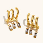 Luxury Tassel Zircon Earrings – Waterproof 18K Gold Plated Earrings | Ezra Gems