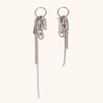 Zircon Chain Tassel Earrings – Waterproof 18K Gold Plated Earrings | Ezra Gems