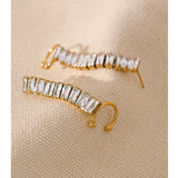 CZ Ear Clip Earrings