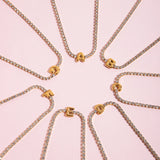 Initial Letter Chain Bracelet
