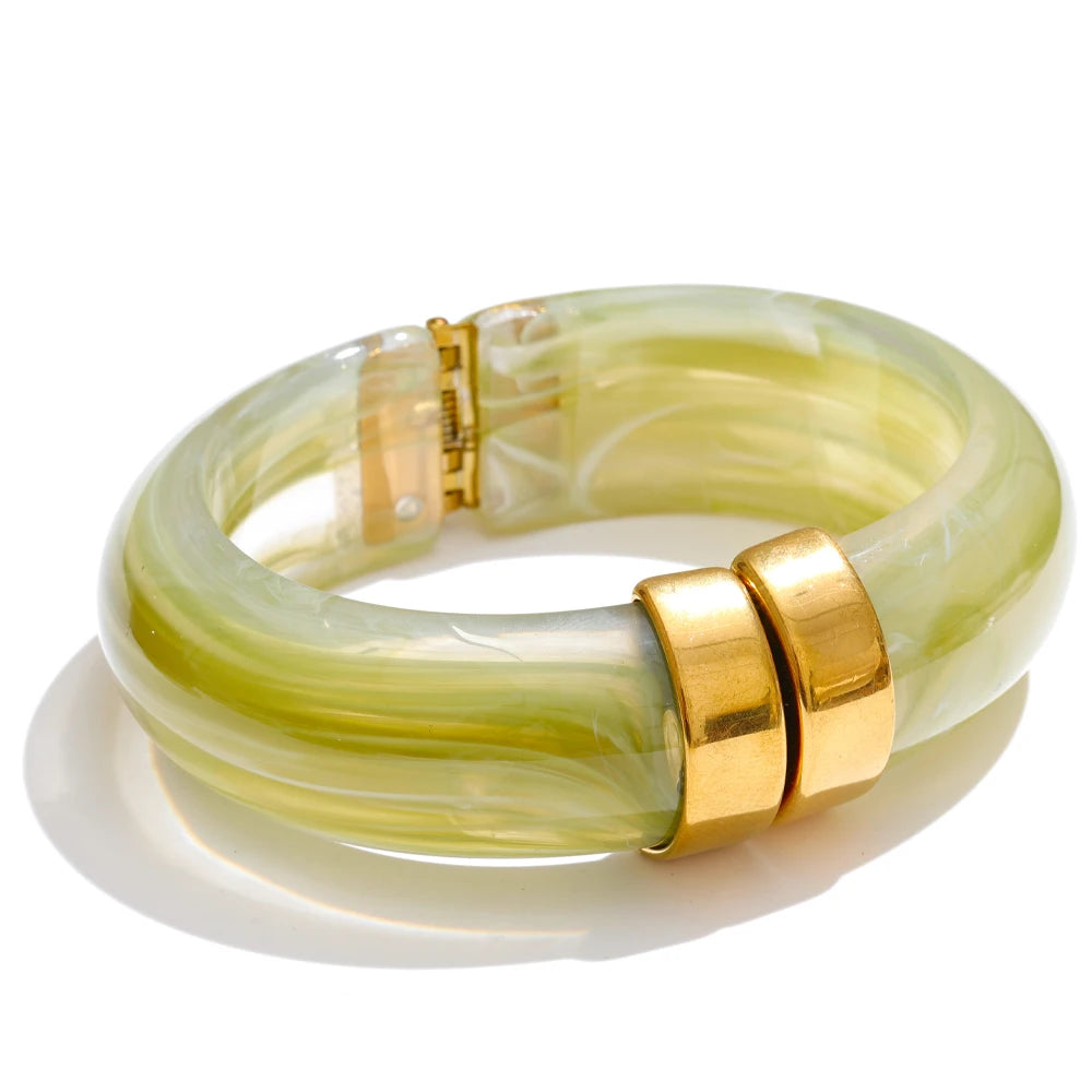 Acrylic Thick Bangle Bracelet
