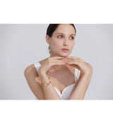 Natural Pearl Gold Knots Necklace and Bracelet Set