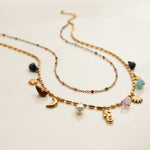 Seahorse Layered Ocean Necklace – Waterproof 18K Gold Plated Necklace | Ezra Gems