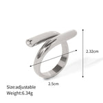 Polished Sculptural Statement Ring – Waterproof 18K Gold Plated Ring | Ezra Gems