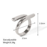 Polished Sculptural Statement Ring – Waterproof 18K Gold Plated Ring | Ezra Gems