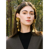 Flower Tassel Drop Earrings