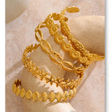 Ocean Charm Cuff Bracelet