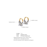 Geometric Two-tone Hoop Earrings