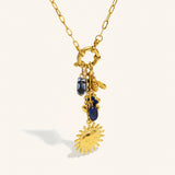 Sun Bee Fish Charm Necklace – Waterproof 18K Gold Plated Necklace | Ezra Gems