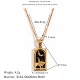 Tarot Card Pendant Necklace – Waterproof 18K Gold Plated Necklace | Ezra Gems