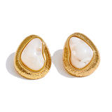 Candy Color Resin Heart Stud Earrings