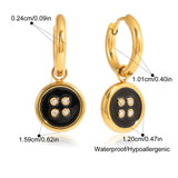 Black and White Crystal Complete 4-piece Jewelry Set