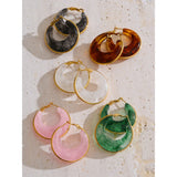 Acetate Chunky Hoop Earrings