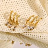 Luxury Tassel Zircon Earrings – Waterproof 18K Gold Plated Earrings | Ezra Gems