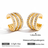 Cubic Zirconia Clip Earrings