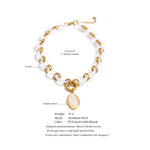 Resin Oval Pendant Chain Necklace – Waterproof 18K Gold Plated Necklace | Ezra Gems