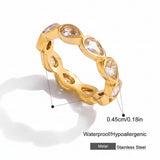 Zircon Sparkle Stackable Ring