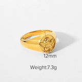 Zircon Shell Chubby Dome Ring
