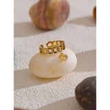 Heart Chain Drop Ring