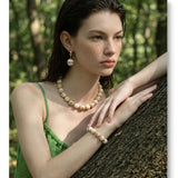 Acrylic Bead Chain Jewelry Set – Waterproof 18K Gold Plated Jewelry Set | Ezra Gems