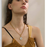 Angel Pendant Toggle Necklace