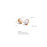 Water Drop CZ Stud Earrings