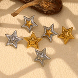 Double-Layer Pentagram Star Earrings – Waterproof 18K Gold Plated Earrings | Ezra Gems