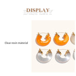 Acrylic Round Tube Hoop Earrings – Lightweight Hypoallergenic Earrings | Ezra Gems